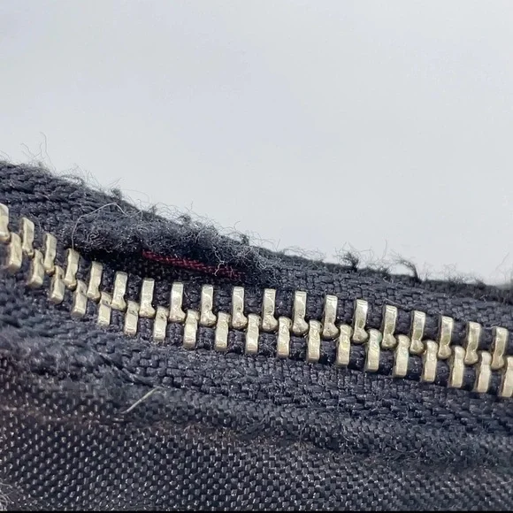 Auth Burberry Blue Label Nova Check Nylon Black Hand Bag - Picture 7 of 16